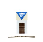 IZA 216/12 wsuwki karbowane bez kulek brąz 6cm 12szt.