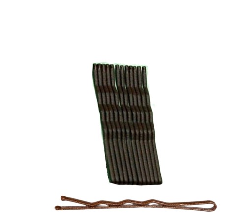 IZA 316/12 wsuwki karbowane kulki brązowe 6cm 12szt. 1