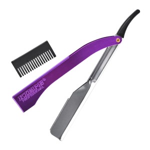Kiepe 128 brzytwa fryzjerska z żyletką i nakładką fiolet