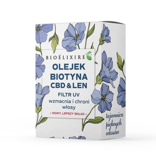 Bioelixire Biotyna, CBD i Len olejek wzmacniający 20ml 1