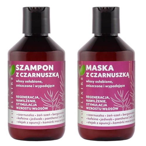 Bioelixire Czarnuszka szampon + maska 2x300ml 1