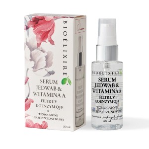 Bioelixire Serum Jedwab i Witamina A, Koenzym Q10, filtr UV 50 ml