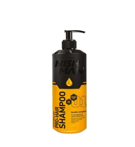 Nishman Keratin Complex męski szampon 400ml 1