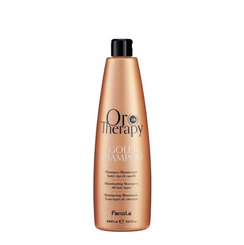 Fanola Oro Therapy Puro szampon wzmacnia rozświetla włosy 1000ml 1