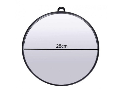Ronney RA00196 okrągłe lustro z uchwytem fryzjerskie 28cm 2