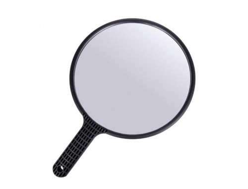 Ronney RA00194 okrągłe lustro z rączką fryzjerskie 25cm 1