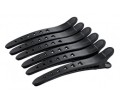 Poniks BKL012 klipsy z otworami plastikowe czarne 12cm 6szt. 1