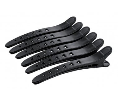 Poniks BKL012 klipsy z otworami plastikowe czarne 12cm 6szt. 1