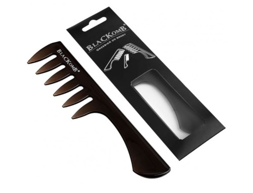 BLACKOMB DG1180 grzebień z rączką do brody i włosów szerokie zęby 1