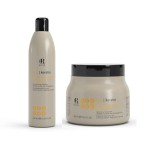 RR Line Keratin Set szampon 350ml + maska 500ml odbudowujący zestaw do zniszczonych włosów 