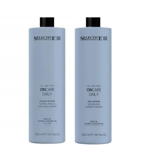 Selective OnCare Daily zestaw nawilżający do suchych włosów 2x1000ml 
