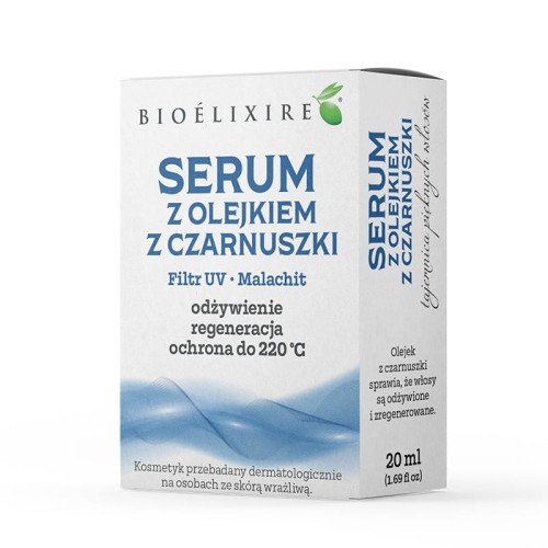 Bioelixire serum z olejkiem z czarnuszki z filtrem UV 20ml 1