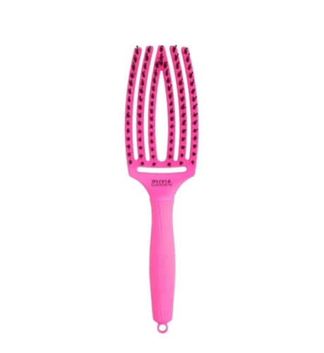 Olivia Garden Finger Brush Neon Pink szczotka do włosów różowa.png