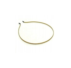 Opaska do włosów cienka metalowa złota