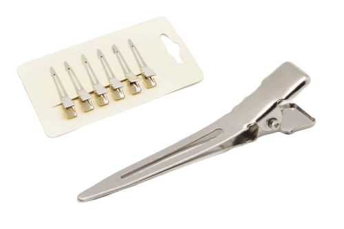 IZA 85139-6 klipsy metalowe krótkie pojedyncze 4cm 6szt..jpg