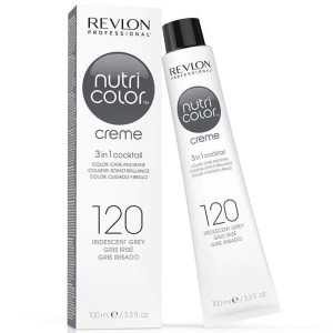 Revlon Nutri Color Creme 120 Iridescent Grey Opalizujący Szary pielęgnująca odżywka koloryzujący 100ml
