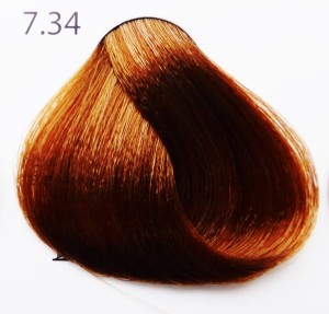 RR LINE Real Color 7.34 Blonde Golden Copper farba do włosów 100ml