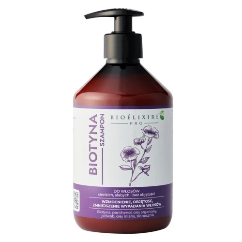 Bioelixire PRO Biotyna szampon włosy słabe i bez objętości  500ml 1