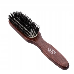 Poniks FDS015 drewniana szczotka do włosów z naturalnym włosiem dzik