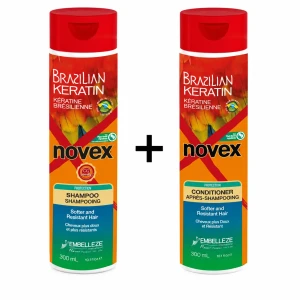 Novex brazylijska keratyna set szampon + odżywka 2x300ml
