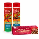 Novex keratyna szampon + odżywka + keatyna w żelu