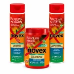 Novex keratyna zestaw szampon 300ml + odżywka 300ml + maska 400g