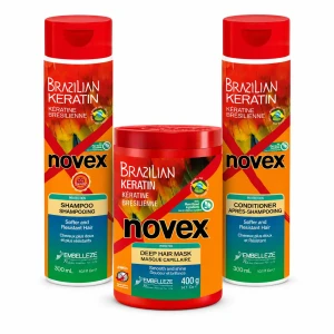 Novex keratyna zestaw szampon 300ml + odżywka 300ml + maska 400g