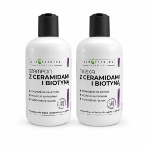 Bioelixire Biotyna szampon + maska cienkie włosy 2x300ml