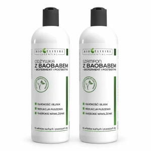 Bioelixire BAOBAB szampon + odżywka nawilża 2x500ml