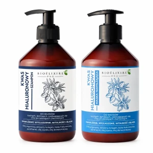 Bioelixire Kwas hialuronowy nawilżający Set szampon + maska 2x500ml