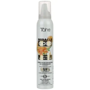 Tahe Miracle Gold Anti Frizz pianka przeciw puszeniu do włosów prostych i kręconych 200 ml