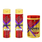Novex keratyna zestaw szampon 300ml + odżywka 300ml + maska 400g