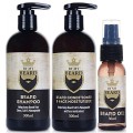 By My Beard Zestaw do brody szampon 300ml + odżywka 300ml + olejek 30ml  1