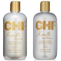 CHI Keratin Gold zestaw z keratyną szampon + odżywka 2x355ml 1