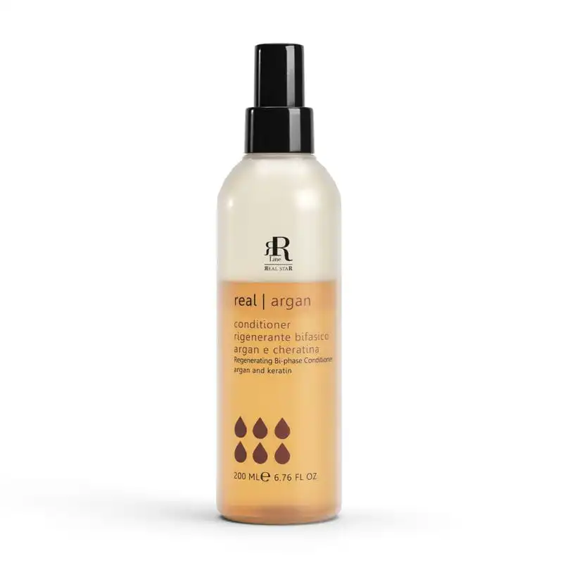 RR Line Argan dwufazowa odżywka bez spłukiwania z olejkiem arganowym i keratyną 200ml